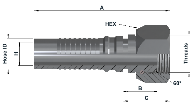 Group IL0100 Interlock BSPP Female Swivel dimensional drawing