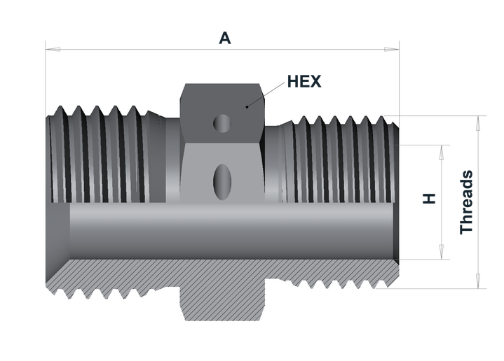 MP-GAV 20K Medium Pressure Gland Anti-Vibration dimensional drawing