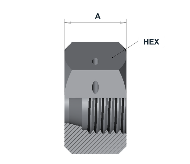 MP-NAV 20K Medium Pressure Nut Anti-Vibration dimensional drawing