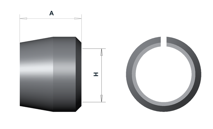MP-SAV 20K Medium Pressure Sleeve Anti-Vibration dimensional drawing