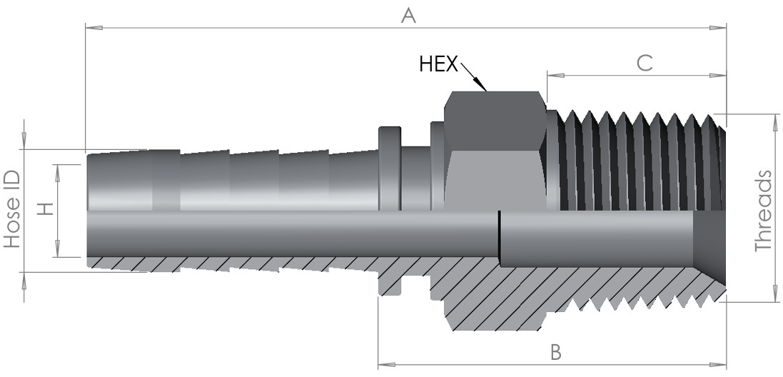 Hose End x NPT Male