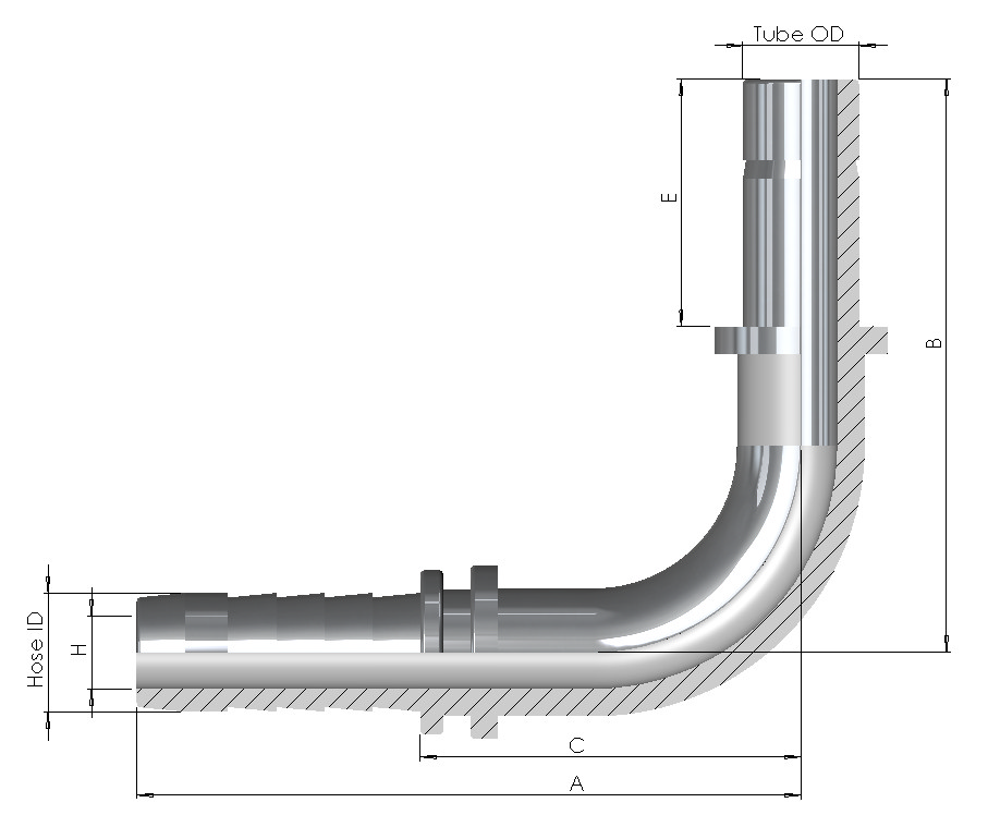 Hose End x Standpipe 90° Imperial
